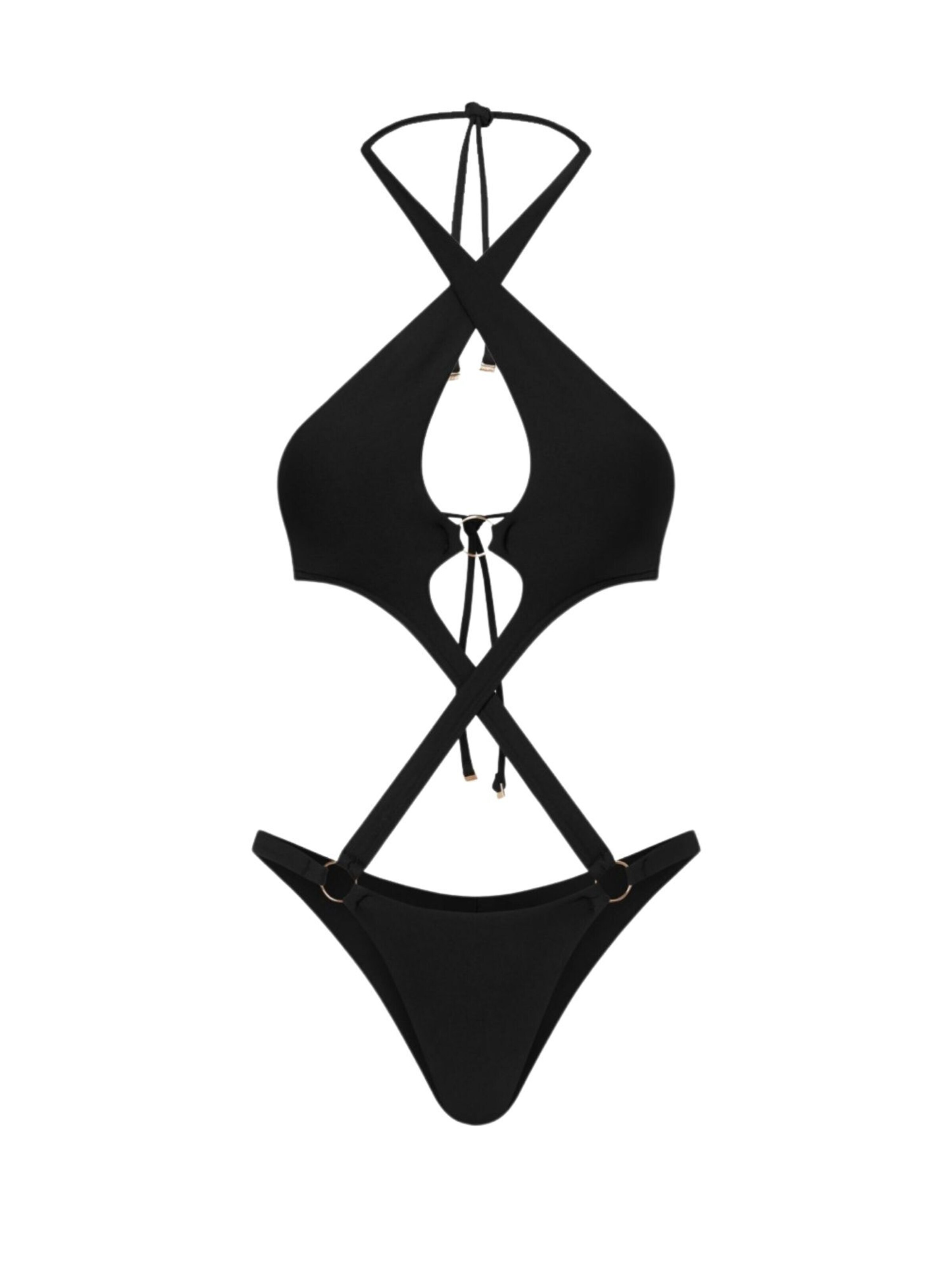 PROMEES Swimsuit 'Morgan' in Black: front