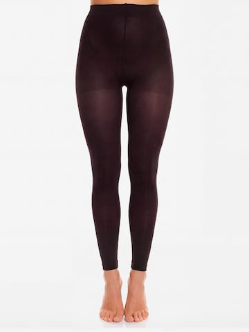 Collant 'Velvet 80 Microfiber Toeless Tights' GLAMORY en noir : devant