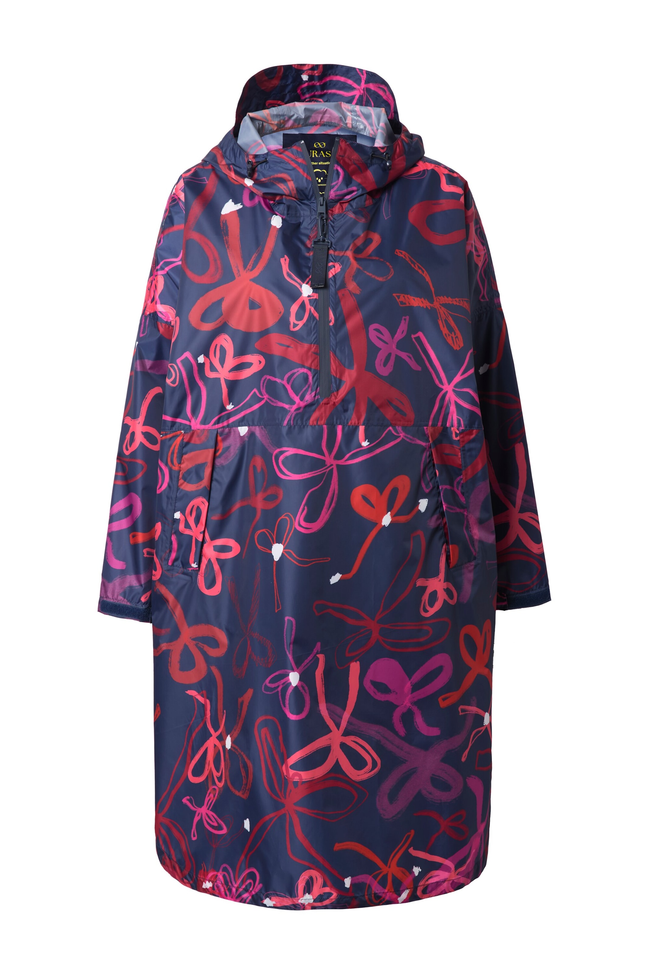 LAURASØN Between-season jacket in Blue: front