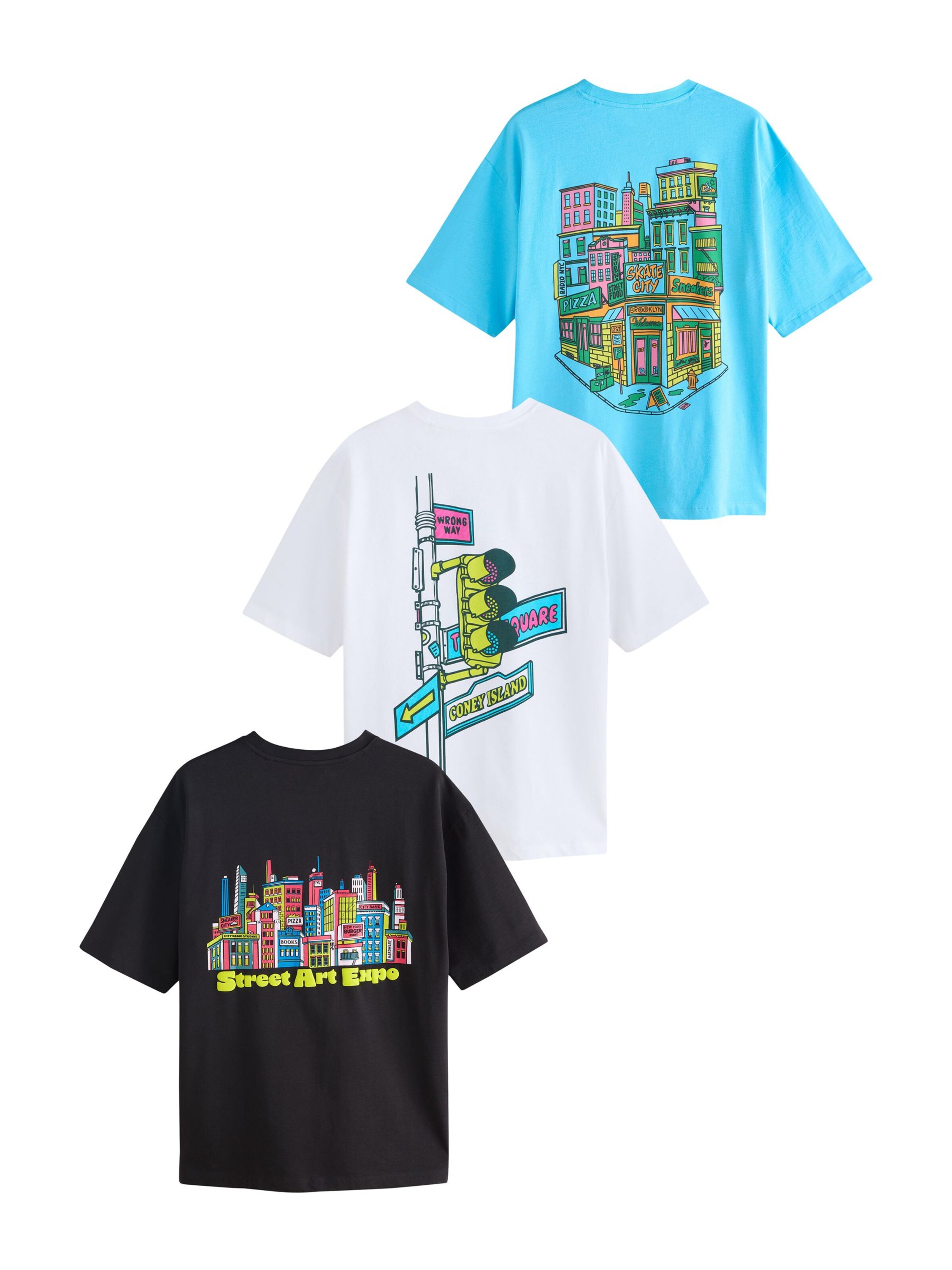 T-Shirt Next en mélange de couleurs