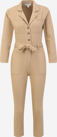 Dorothy Perkins Petite Jumpsuit in Beige: voorkant