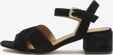 Kazar Sandal in Black: front