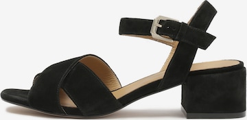 Kazar Sandal in Black: front