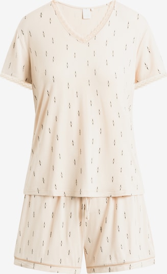 CCDK Copenhagen Pyjama 'Jordan' in creme / schwarz, Produktansicht
