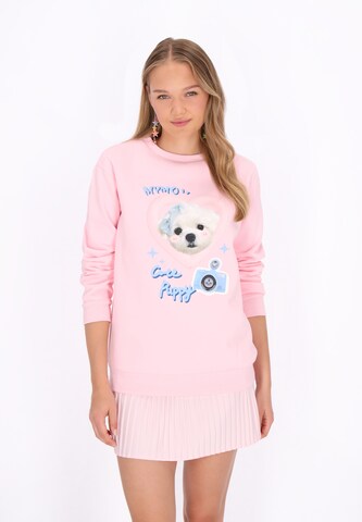 MYMO - Sweatshirt 'Pop' em rosa: frente
