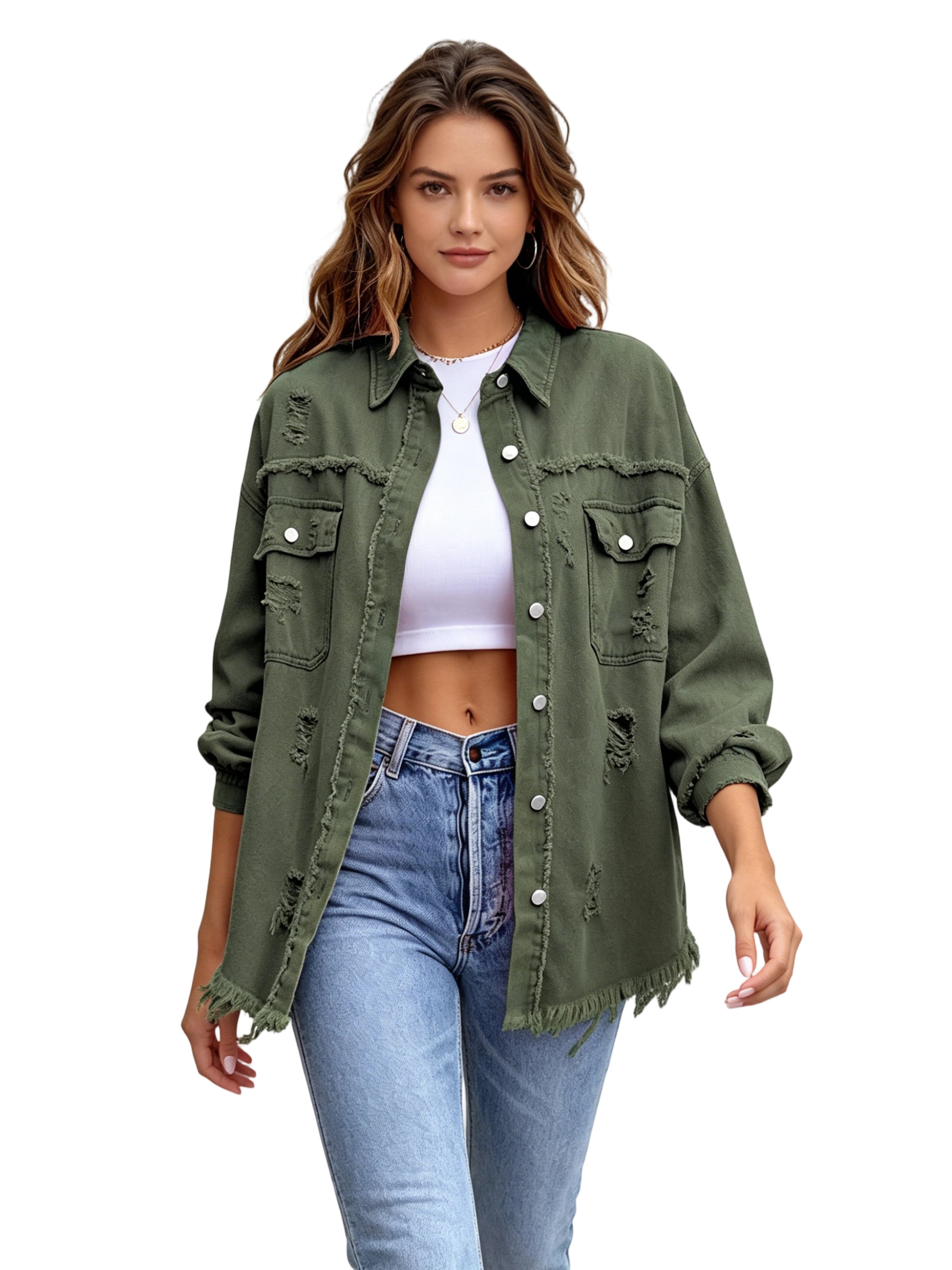 Yesfashion Between-Season Jacket in Green