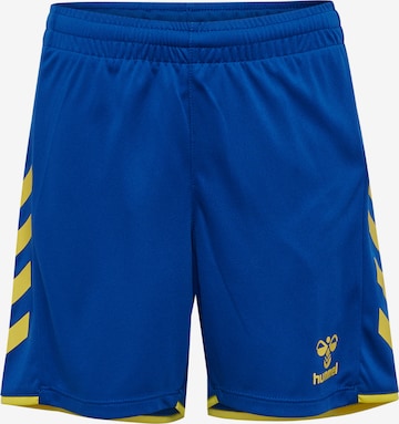Hummel Workout Pants in Blue: front