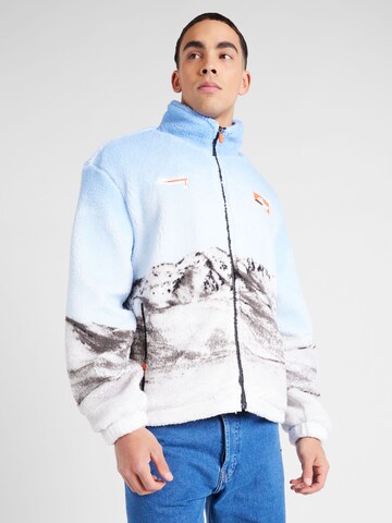 Pegador Fleece Jacket 'Vulcan' in Blue: front