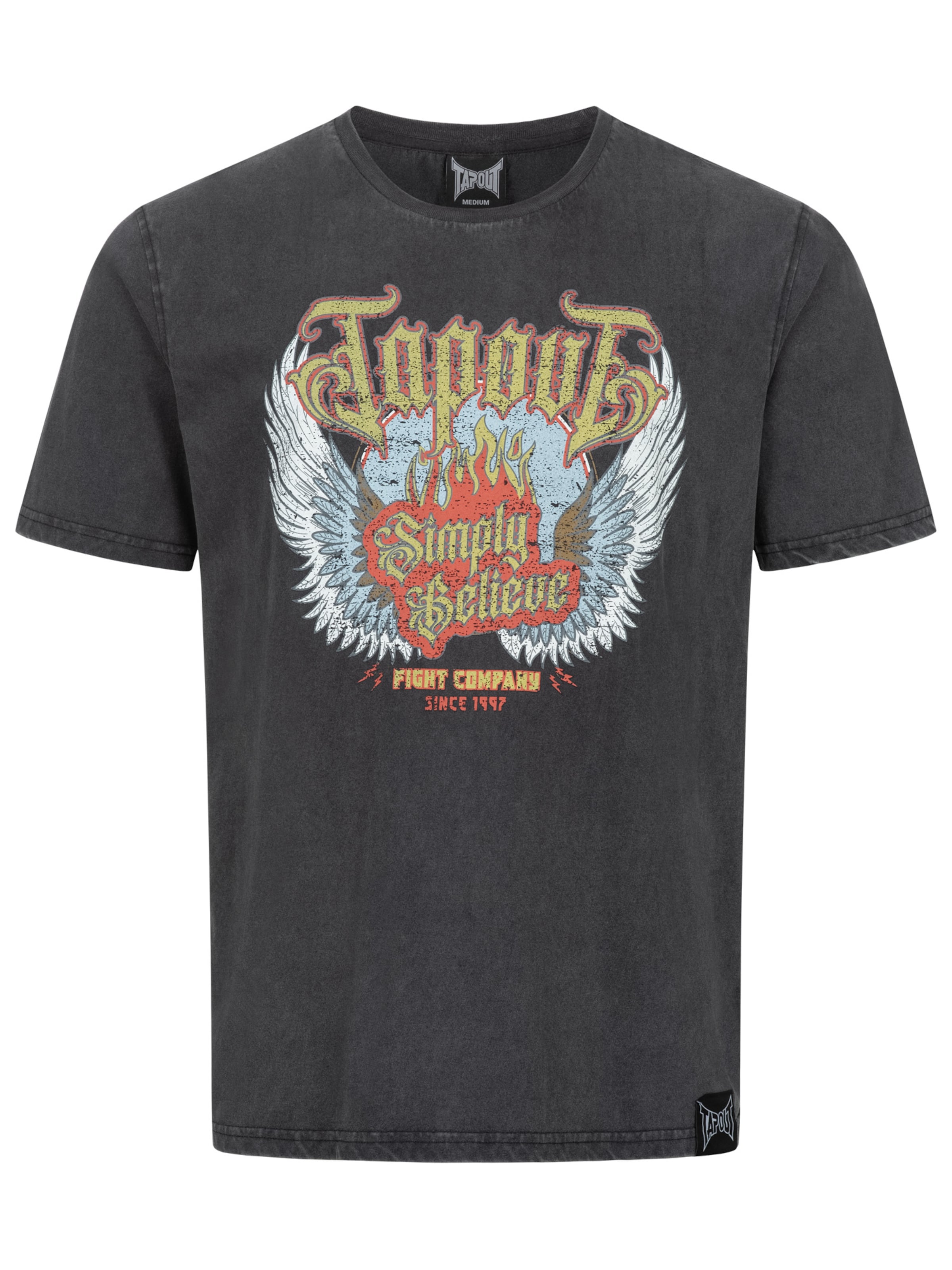 Tapout T-shirt 'Dellano' i grå: framsida