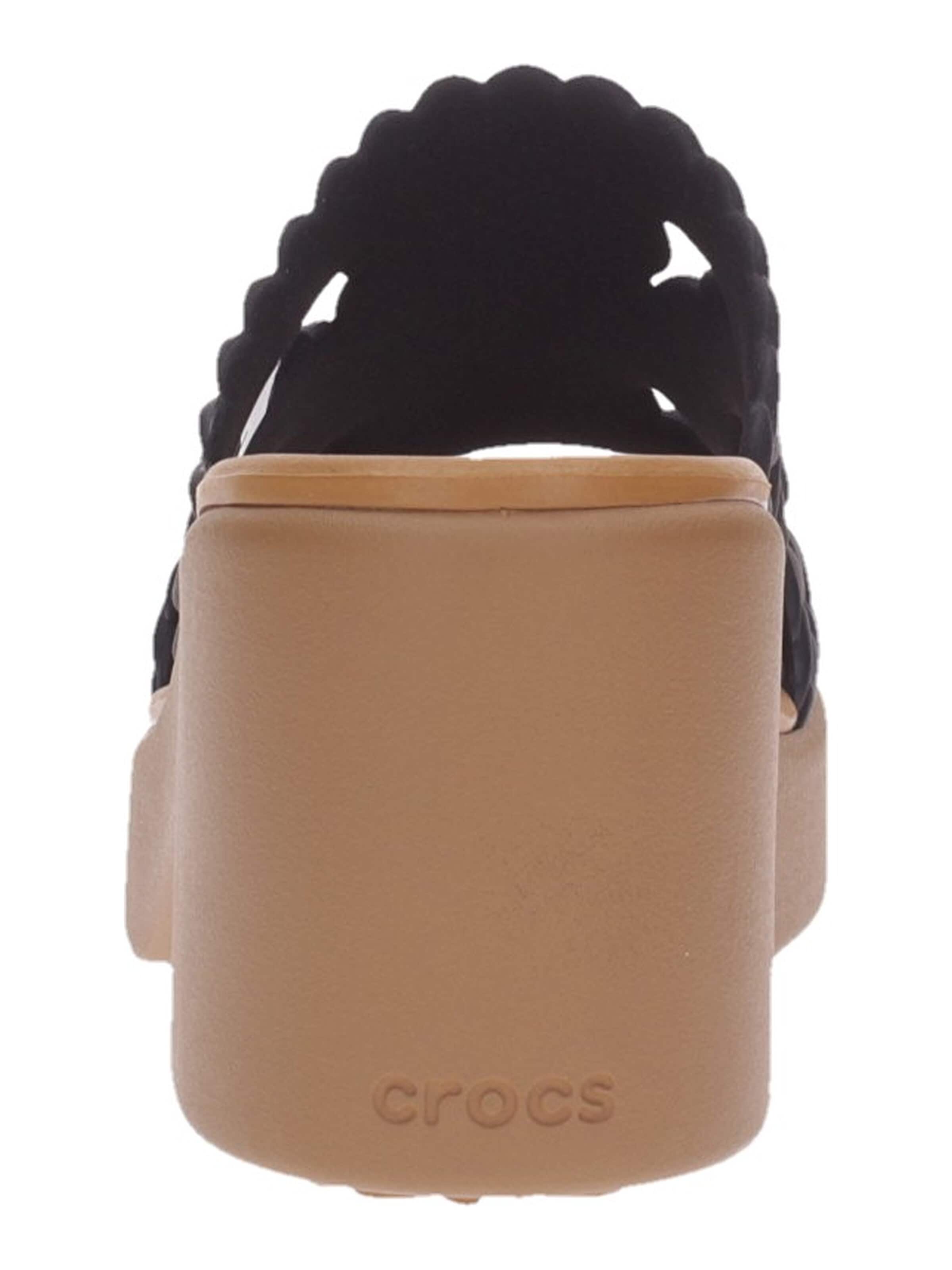 Zoccoletto 'Crocs Ciabatta Brooklyn Woven Slide Heel' di Crocs in nero