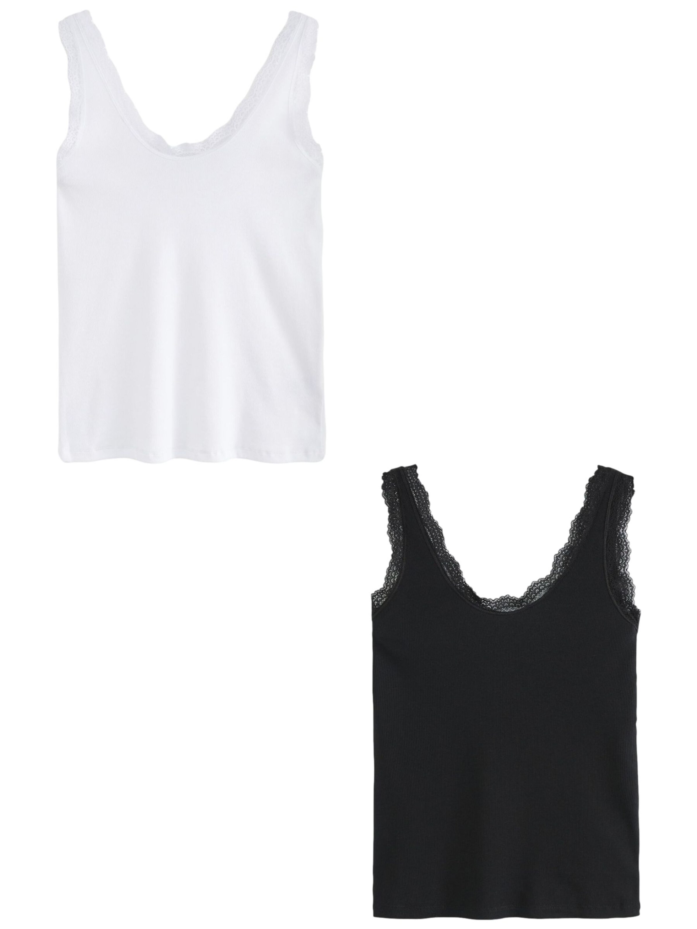 Top de la Next pe negru: față