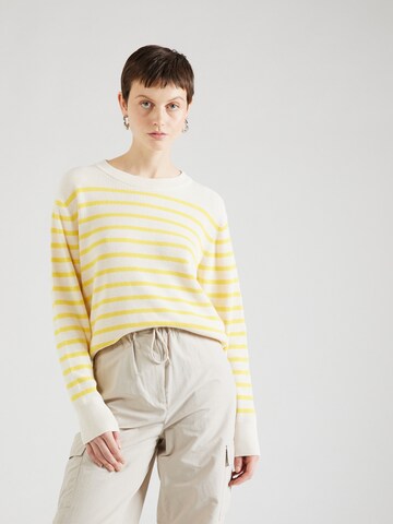 Pull-over 'Swan' Lollys Laundry en jaune : devant