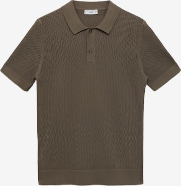 Pulover 'Pointele' de la MANGO MAN pe verde: față