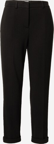 s.Oliver BLACK LABEL Regular Trousers with creases in Black: front