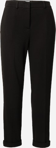 Regular Pantalon à plis s.Oliver BLACK LABEL en noir : devant