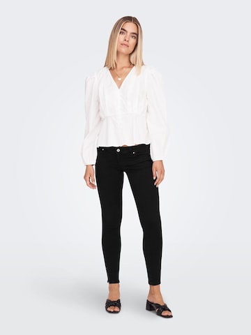 ONLY Skinny Jeans 'Coral' in Zwart