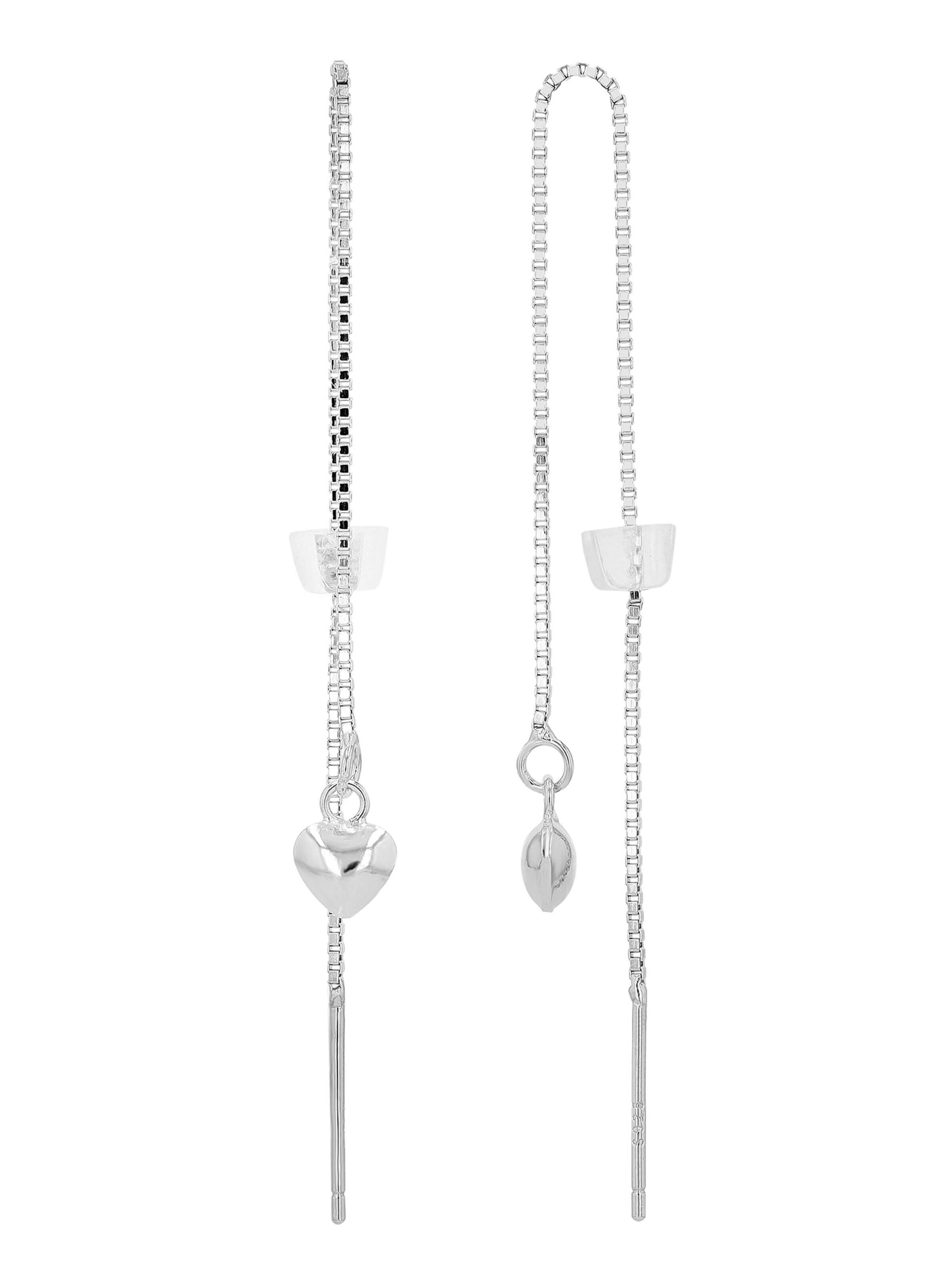 Akzent Earrings '"Mirana" aus 925 Sterlingsilber, rhodiniert, langlebig' in Silver