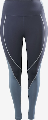 Reebok Skinny Sportbroek in Blauw: voorkant