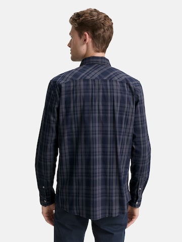 TOM TAILOR Regular fit Overhemd in Blauw