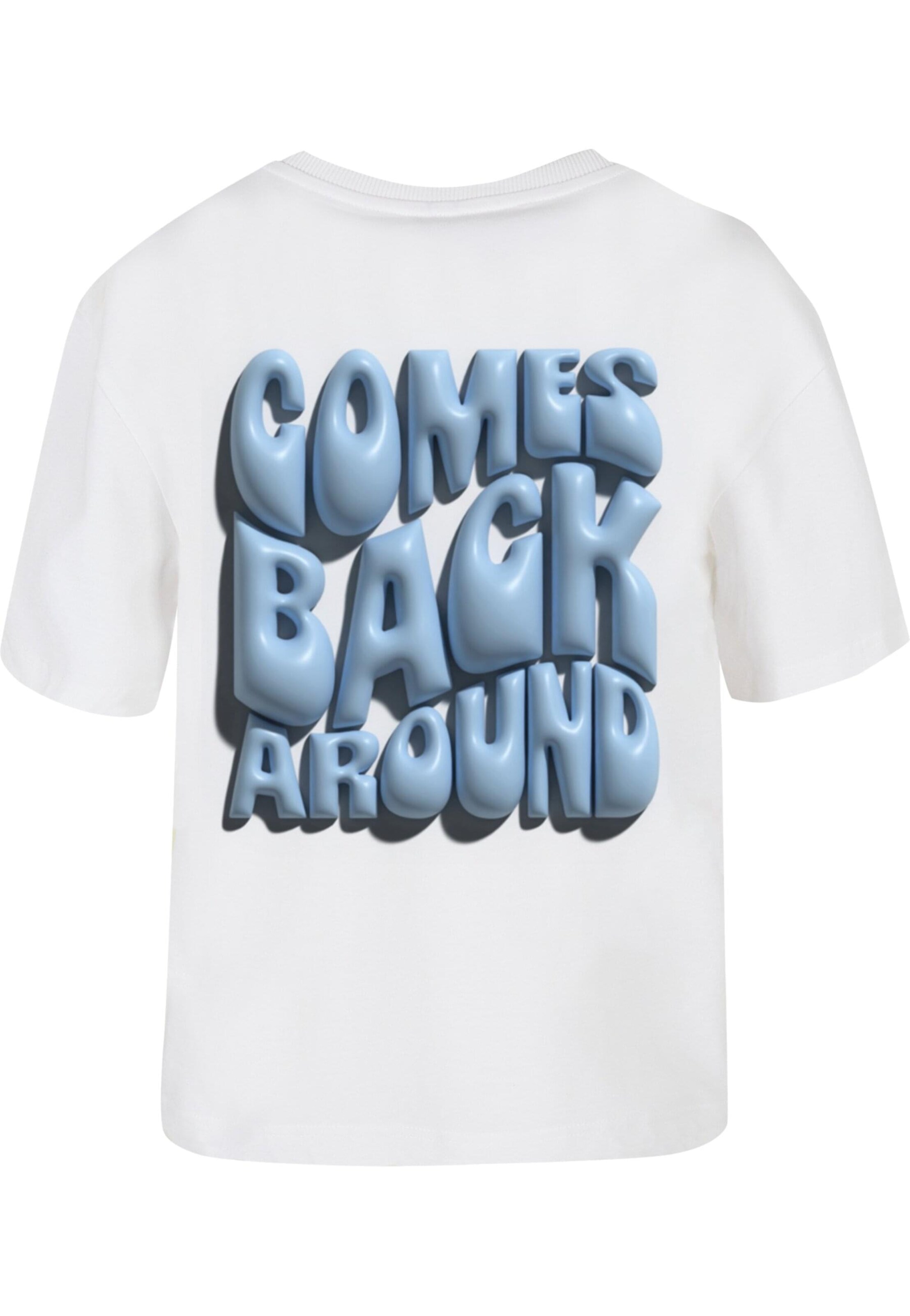 Miss Tee Shirt 'Karma Comes Back' in White