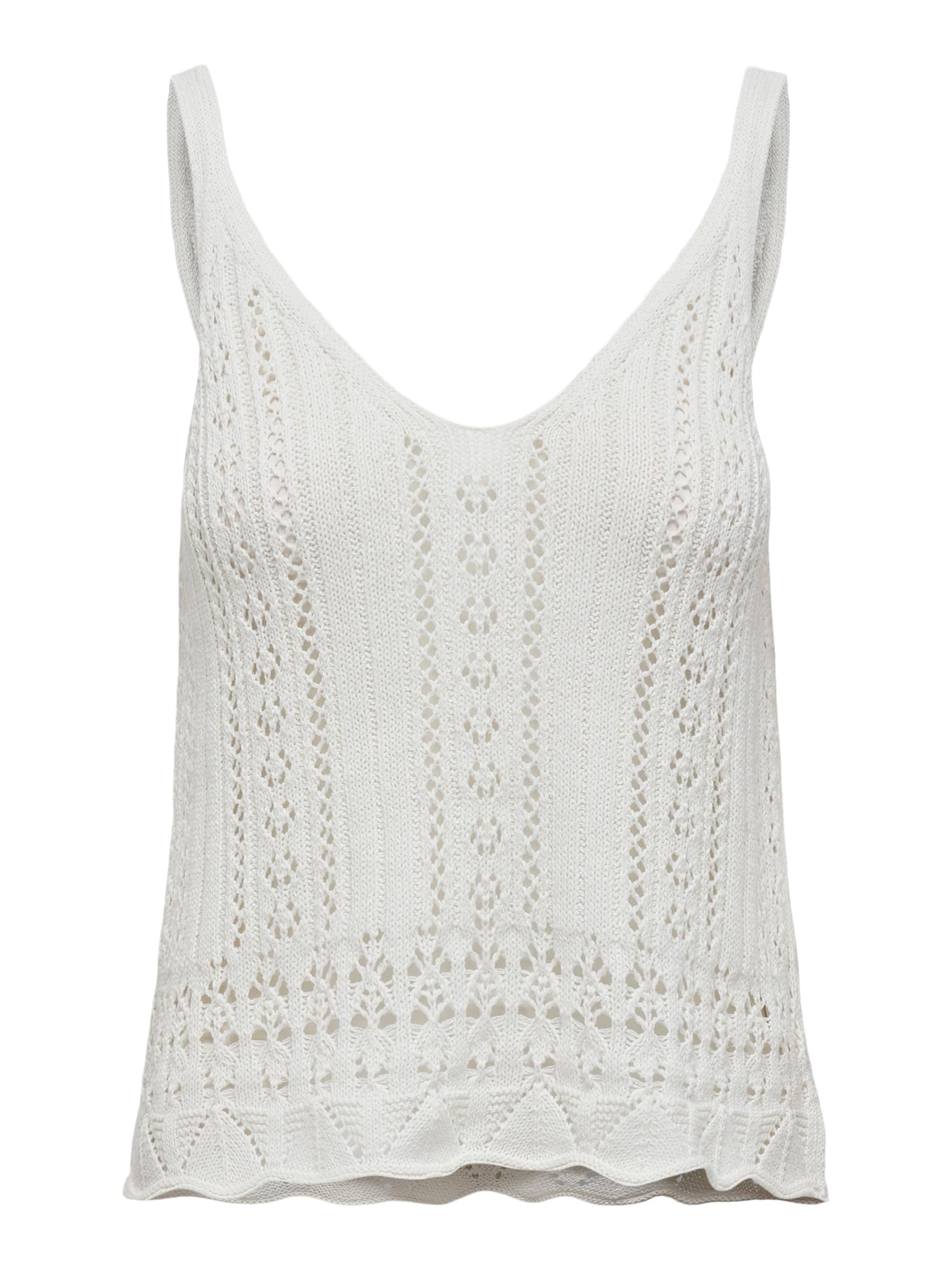 ONLY Knitted top 'Lyzet' in White: front