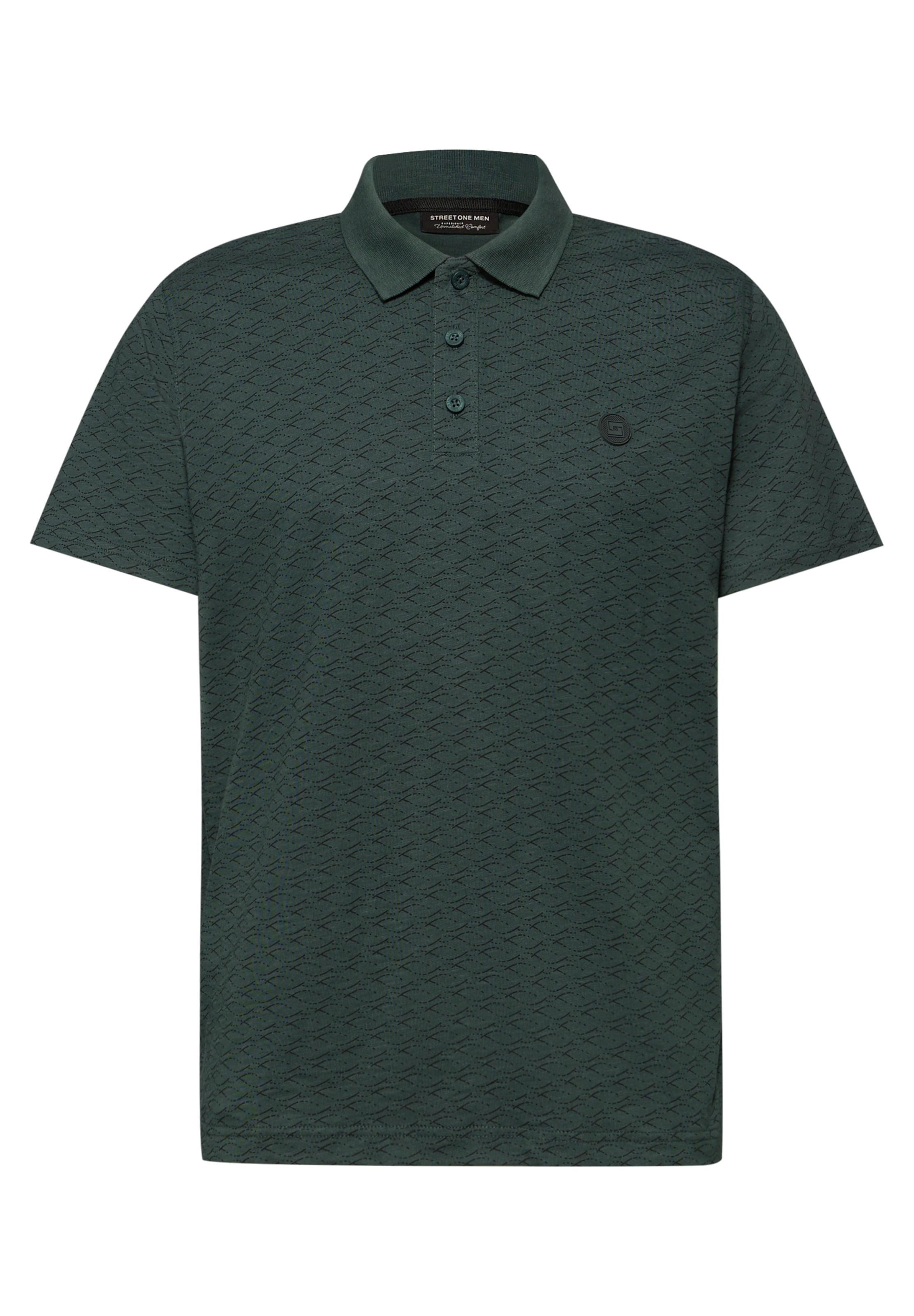 Street One MEN Poloshirt in Grün: Vorderseite