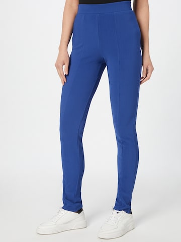 PIECES Skinny Leggings in Blauw: voorkant