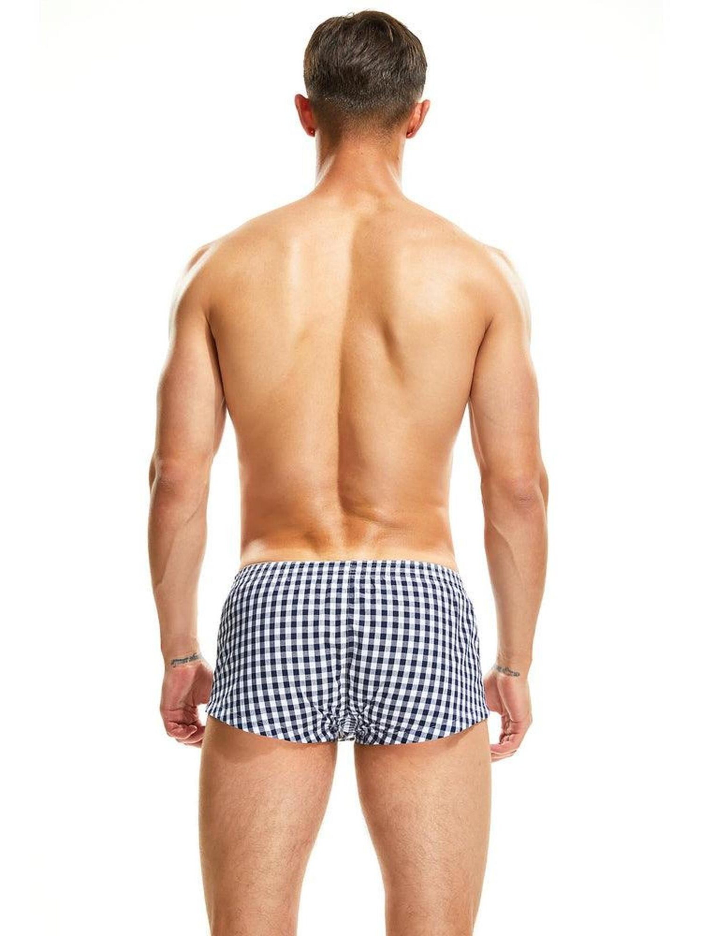 SEOBEAN Boxer shorts 'Checkered' in Black