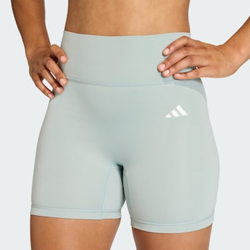 ADIDAS PERFORMANCE Skinny Sports trousers 'Optime Essentials' in Green