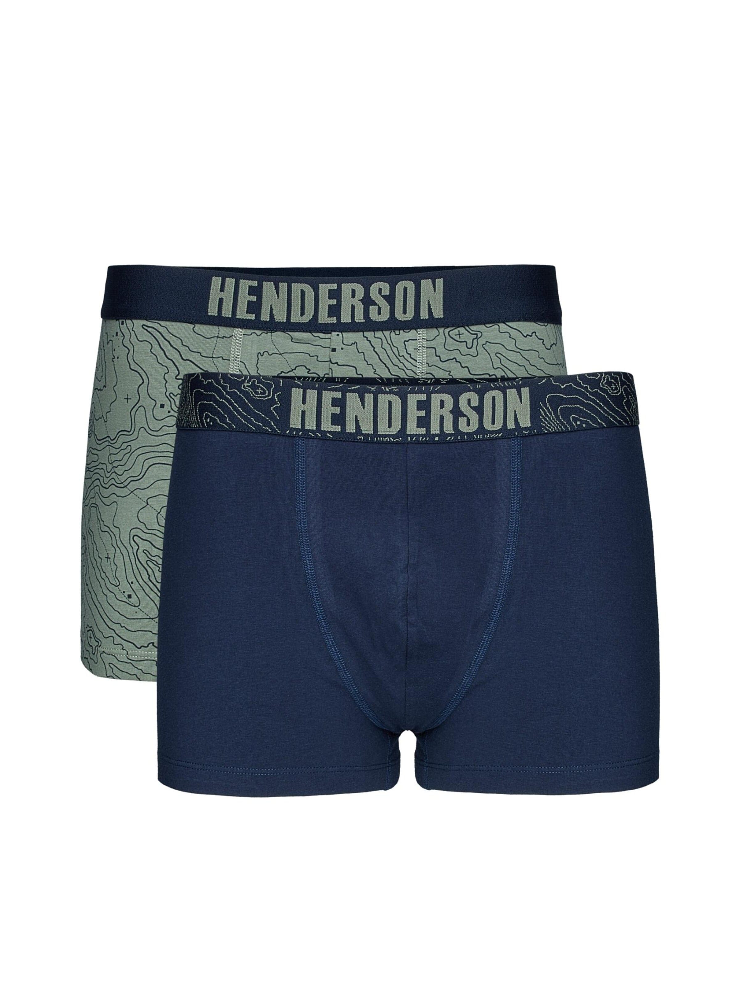 Henderson Boxershorts 'Boxershorts Doppelpack aus Baumwolle Mix Atmungsaktiv bequem Lap' in Blauw: voorkant