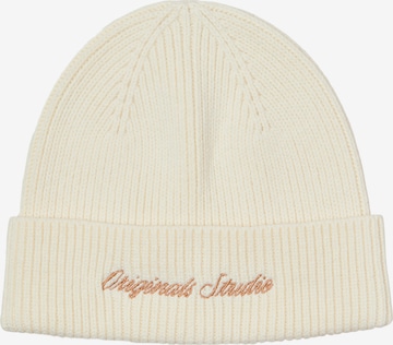 JACK & JONES Beanie 'JACNORREBRO' in White: front