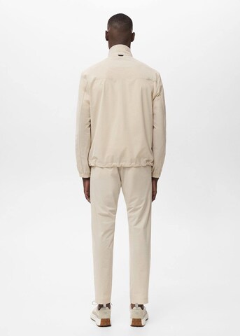 MANGO MAN Slim fit Chino Pants 'Lunar' in Beige
