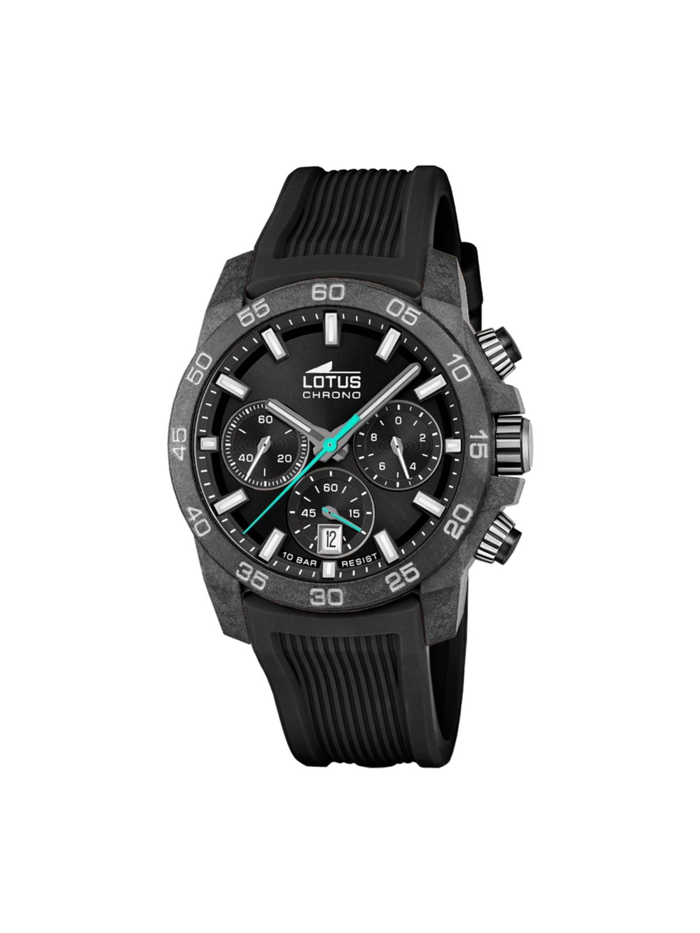 Lotus Zegarek analogowy 'Chronograph Chrono' w kolorze czarny: przód