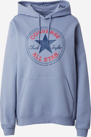 CONVERSE Sweater majica 'Go-To All Star' u plava / sivkasto plava / crvena, Pregled proizvoda