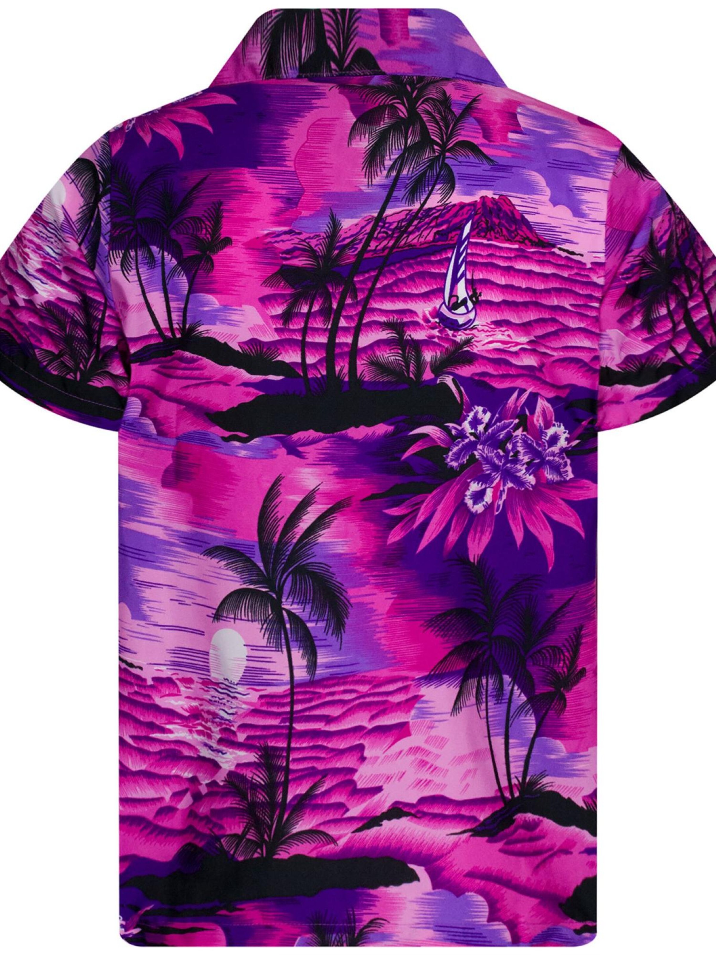 King Kameha Shirt 'Surf' in Pink