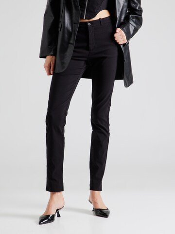 Slimfit Pantaloni chino 'SOLVEJ' di Freequent in nero: frontale
