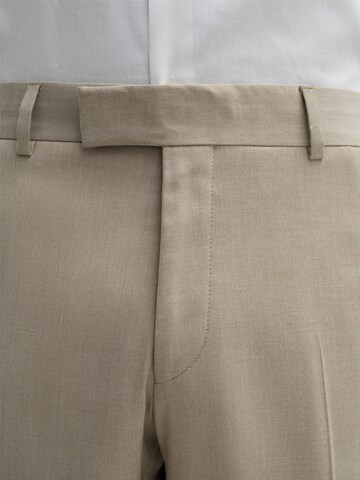 STRELLSON Slim fit Trousers with creases 'Melwin' in Beige