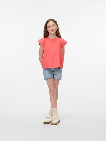Vero Moda Girl Blouse 'VMPretty' in Roze: voorkant