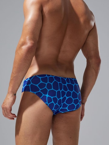 SEOBEAN Swim Trunks in Blue