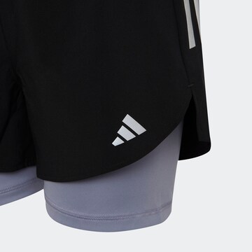 ADIDAS SPORTSWEAR Regular Sports trousers 'Two-In-One Aeroready ' in Black