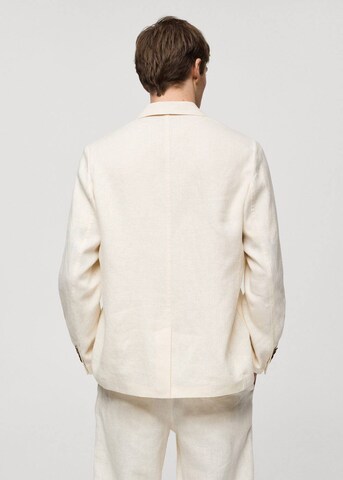 MANGO MAN Regular fit Suit Jacket 'Rustiq' in Beige