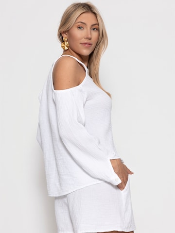 SASSYCLASSY Bluse‌‌‌‌‌‌ in Weiß