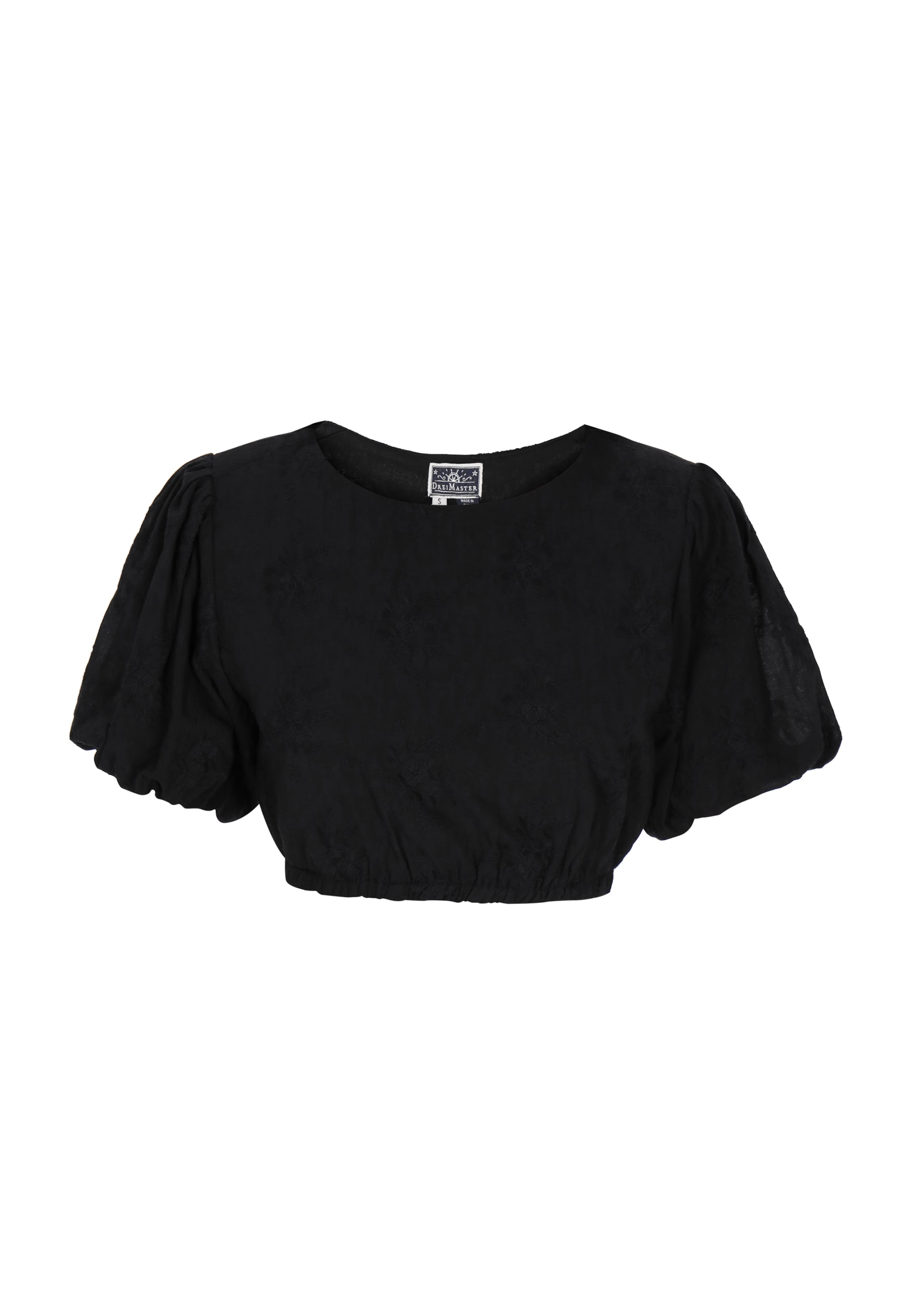 DreiMaster Maritim Блуза в черно: отпред