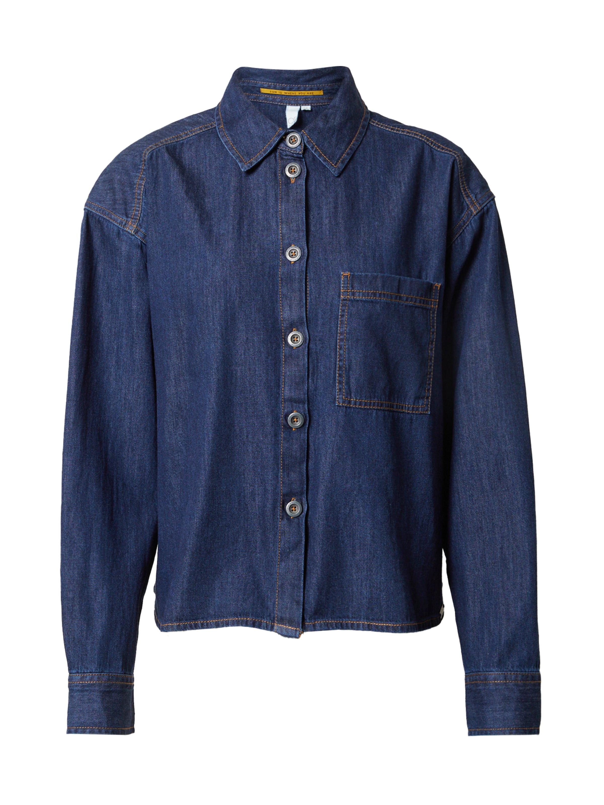 Chemisier QS en bleu : devant