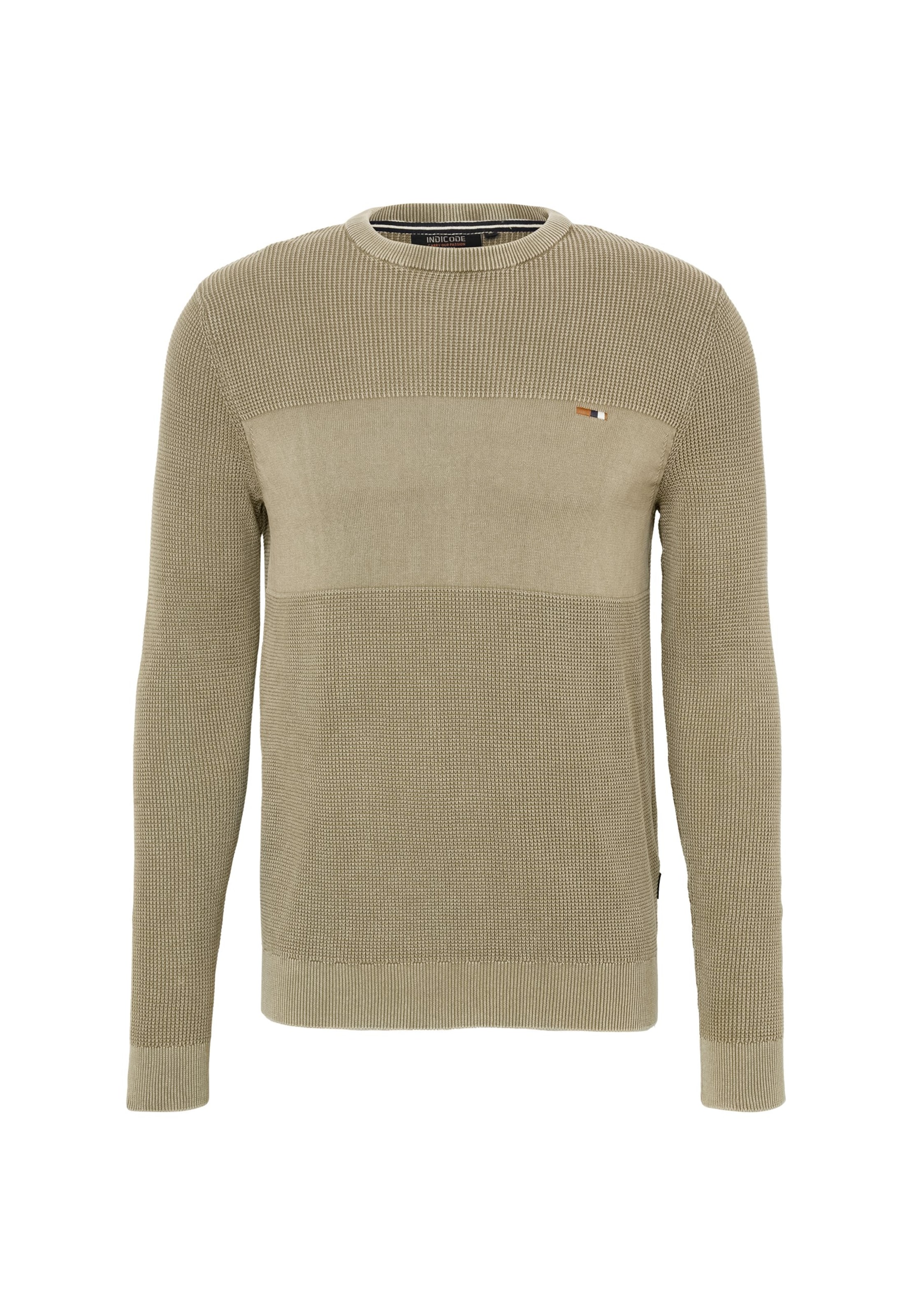 INDICODE JEANS - Jersey 'Zardon' en verde: frente