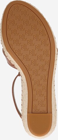 Lauren Ralph Lauren Sandalen met riem 'HALE' in Geel