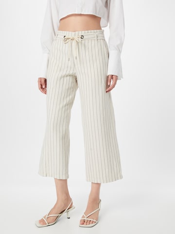 ESPRIT - Perna larga Calças em cinzento: frente