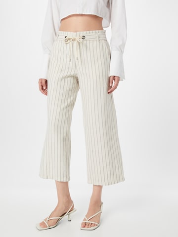 ESPRIT Wide leg Broek in Grijs: voorkant