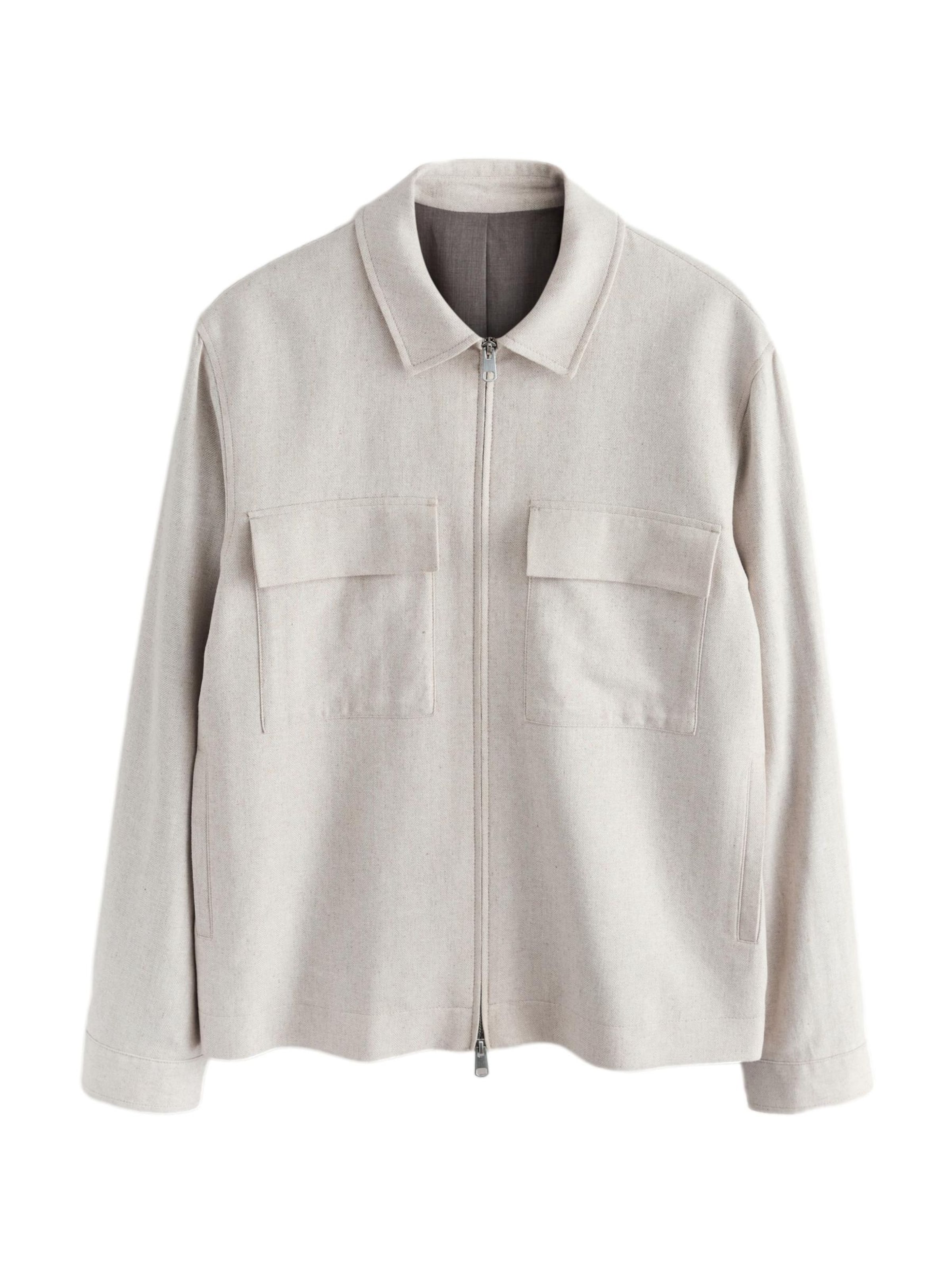 Next Tussenjas in Beige: voorkant