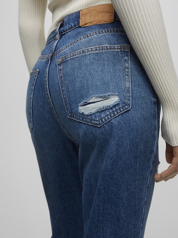 Regular Jeans de la Pull&Bear pe albastru